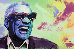 portrait of Ray Charles by Myron Curry
